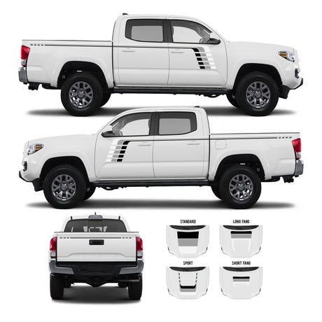 2016-2023 Tacoma Checkered Stripe Kit - Xtrusion Overland