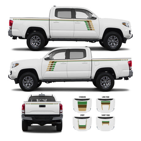 2016-2023 Tacoma Checkered Stripe Kit - Xtrusion Overland