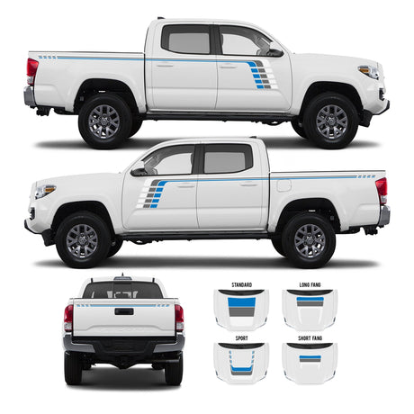 2016-2023 Tacoma Checkered Stripe Kit - Xtrusion Overland