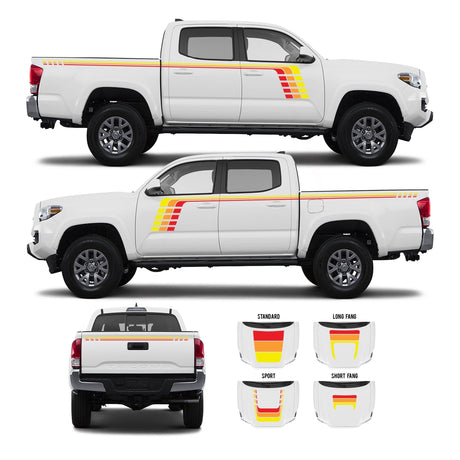 2016-2023 Tacoma Checkered Stripe Kit - Xtrusion Overland
