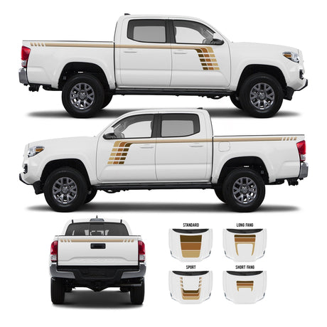 2016-2023 Tacoma Checkered Stripe Kit - Xtrusion Overland