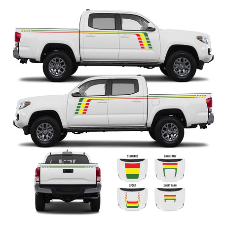 2016-2023 Tacoma Checkered Stripe Kit - Xtrusion Overland