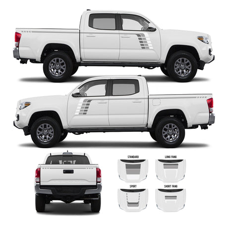 2016-2023 Tacoma Checkered Stripe Kit - Xtrusion Overland