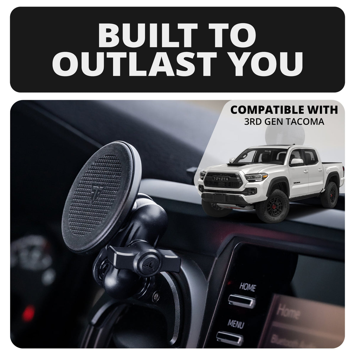 2016-2023 Toyota Tacoma & 2014-2021 Tundra LINK™ Vent Mount Bracket With MagSafe Phone Holder | Choose Your Arm Length - Xtrusion Overland