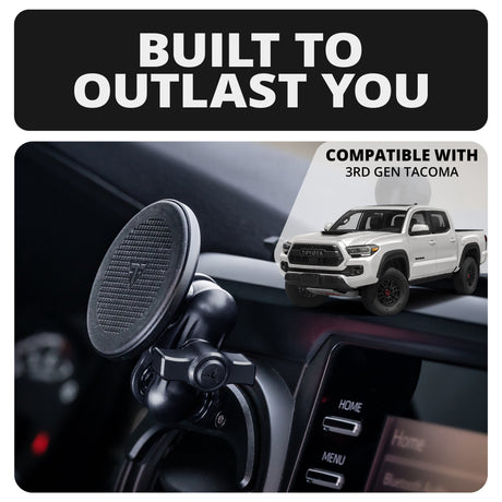 2016-2023 Toyota Tacoma & 2014-2021 Tundra LINK™ Vent Mount Bracket With MagSafe Phone Holder | Choose Your Arm Length - Xtrusion Overland