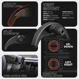 2016-2023 Toyota Tacoma & 2014-2021 Tundra LINK™ Vent Mount Bracket With Midland MXT275 and MXT575 Magnetic CB Radio Mic Holder | Choose Your Arm Length - Xtrusion Overland