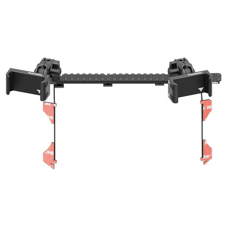 2016-2023 Toyota Tacoma Tackform Assault Track Picatinny Dash Bracket With Dual 20LITE Phone Holders - Xtrusion Overland