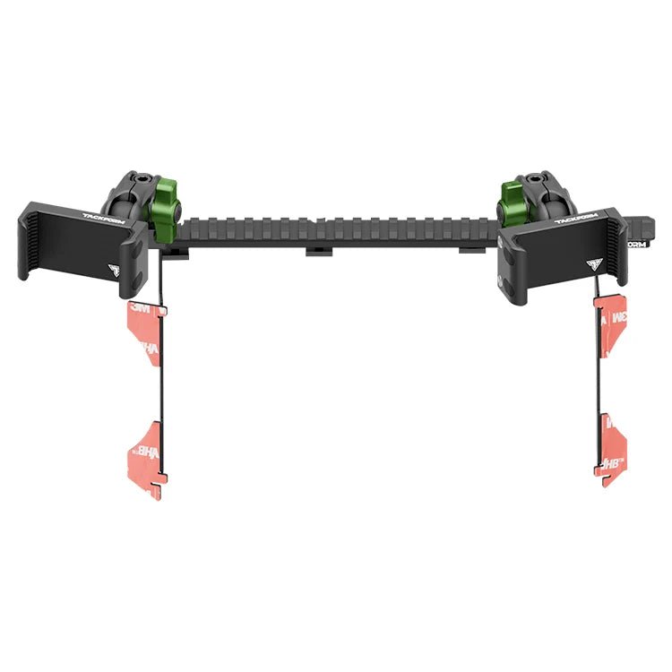 2016-2023 Toyota Tacoma Tackform Assault Track Picatinny Dash Bracket With Dual 20LITE Phone Holders - Xtrusion Overland
