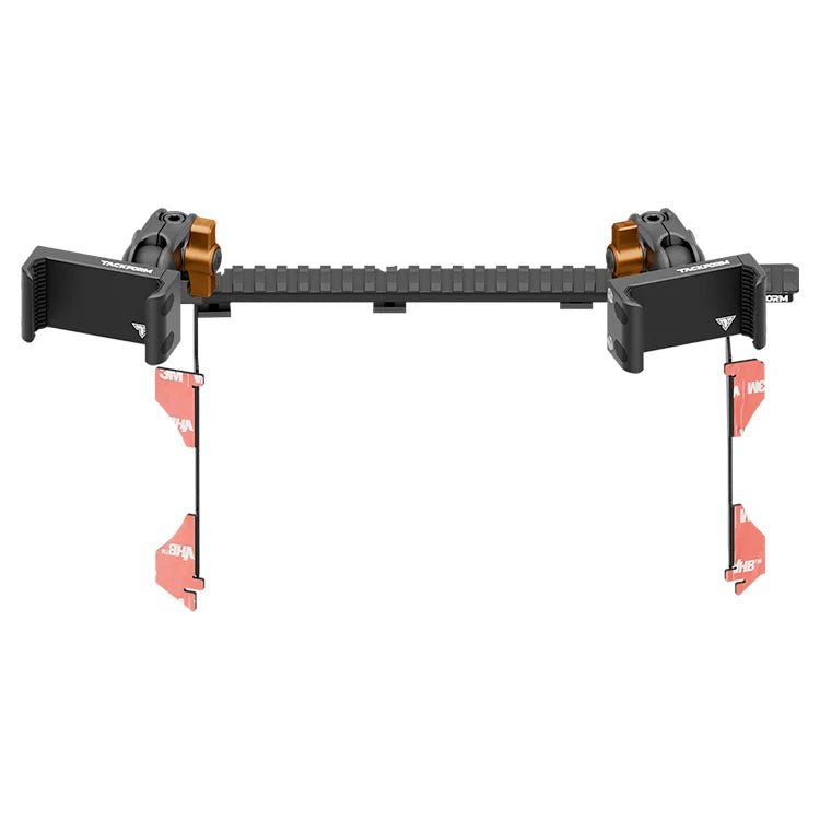2016-2023 Toyota Tacoma Tackform Assault Track Picatinny Dash Bracket With Dual 20LITE Phone Holders - Xtrusion Overland