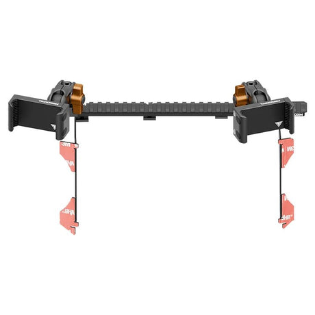 2016-2023 Toyota Tacoma Tackform Assault Track Picatinny Dash Bracket With Dual 20LITE Phone Holders - Xtrusion Overland
