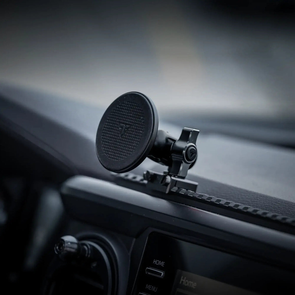 2016-2023 Toyota Tacoma Tackform Assault Track Picatinny Dash Bracket With Dual MagSafe Phone Mounts - Xtrusion Overland