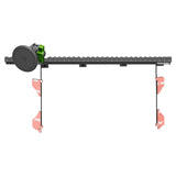 2016-2023 Toyota Tacoma Tackform Assault Track Picatinny Dash Bracket With MagSafe Phone Mount - Xtrusion Overland