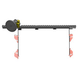 2016-2023 Toyota Tacoma Tackform Assault Track Picatinny Dash Bracket With MagSafe Phone Mount - Xtrusion Overland
