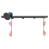2016-2023 Toyota Tacoma Tackform Assault Track Picatinny Dash Bracket With MagSafe Phone Mount - Xtrusion Overland