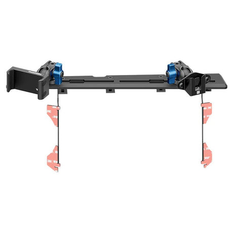 2016-2023 Toyota Tacoma Tackform Slim Track Dash Bracket With 20LITE Phone & CB Microphone Mounts - Xtrusion Overland