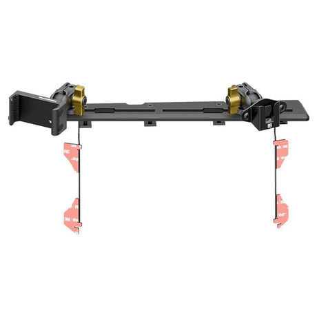 2016-2023 Toyota Tacoma Tackform Slim Track Dash Bracket With 20LITE Phone & CB Microphone Mounts - Xtrusion Overland