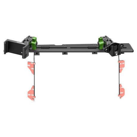2016-2023 Toyota Tacoma Tackform Slim Track Dash Bracket With 20LITE Phone & CB Microphone Mounts - Xtrusion Overland
