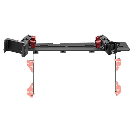 2016-2023 Toyota Tacoma Tackform Slim Track Dash Bracket With 20LITE Phone & CB Microphone Mounts - Xtrusion Overland