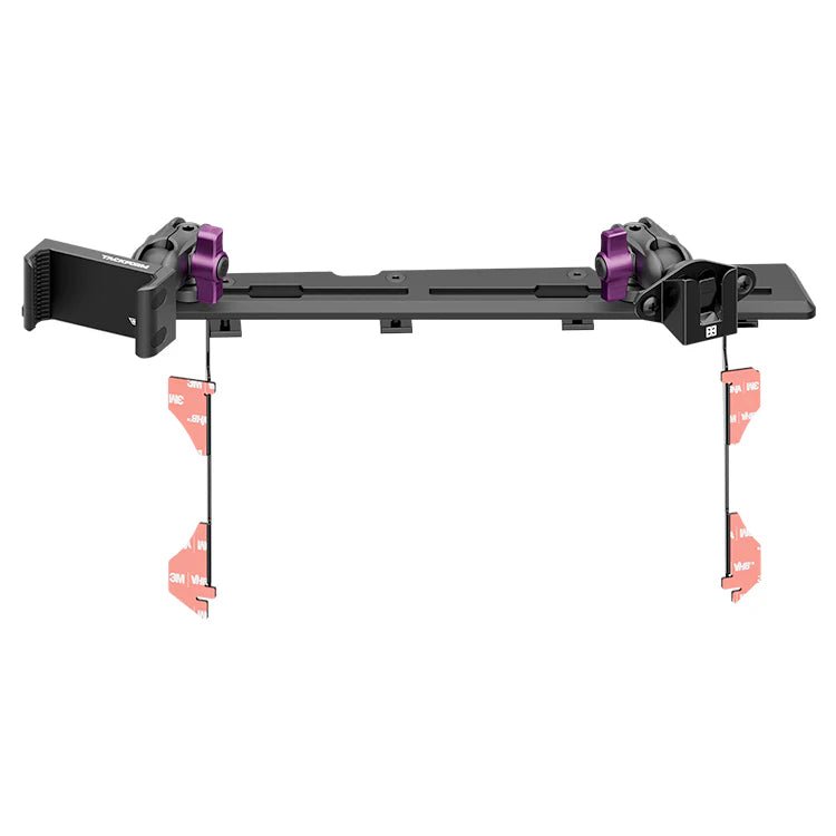 2016-2023 Toyota Tacoma Tackform Slim Track Dash Bracket With 20LITE Phone & CB Microphone Mounts - Xtrusion Overland