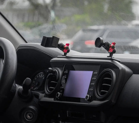 2016-2023 Toyota Tacoma Tackform Slim Track Dash Bracket With MagSafe Charging Phone Mount - Xtrusion Overland