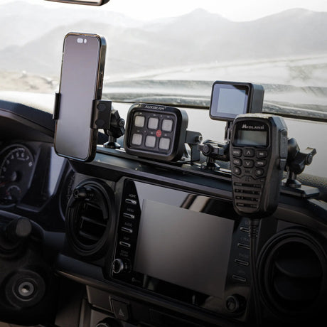 2016-2023 Toyota Tacoma Tackform Slim Track Dash Bracket With MagSafe Phone Mount - Xtrusion Overland
