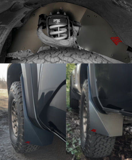 2016-2023 Toyota Tacoma TriXpoly Splash Guards & Mudflap Micros - Xtrusion Overland