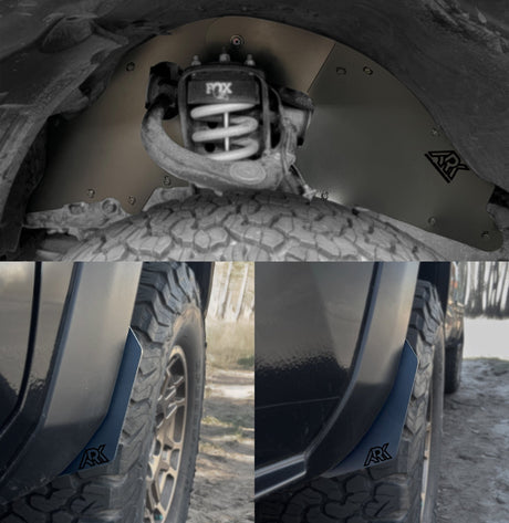 2016-2023 Toyota Tacoma TriXpoly Splash Guards & Mudflap Micros - Xtrusion Overland