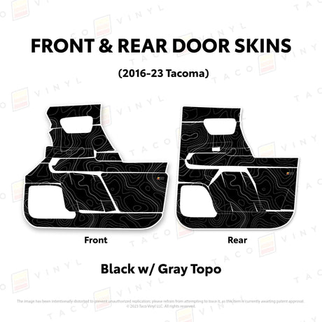 2016-23 Tacoma Door Skins - Xtrusion Overland