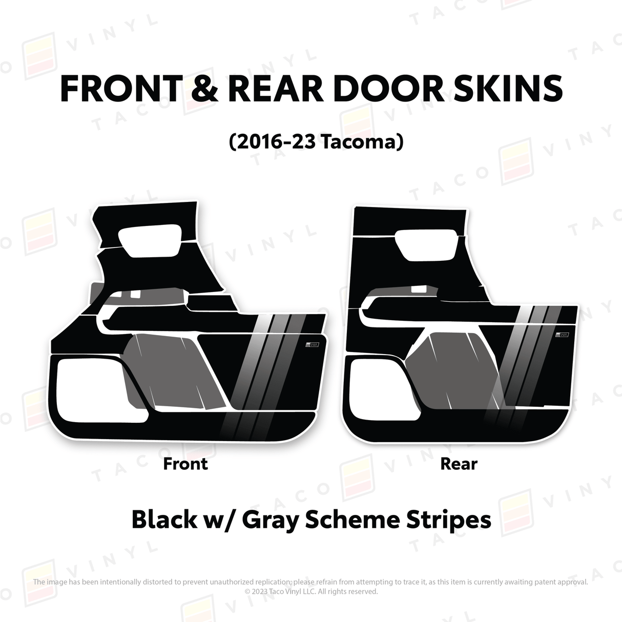 2016-23 Tacoma Door Skins - Xtrusion Overland