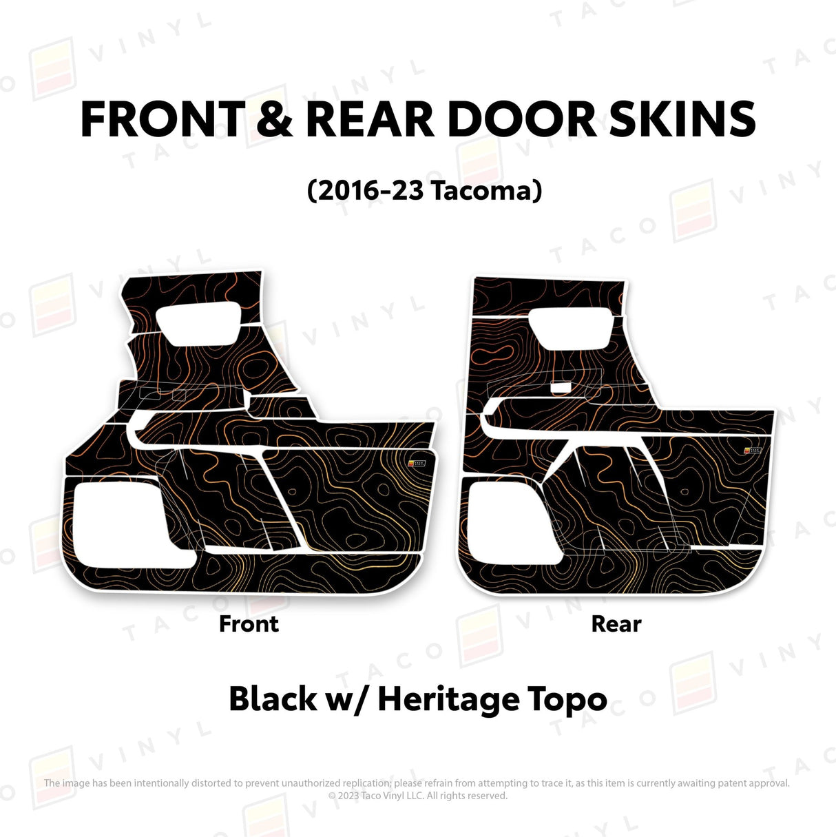 2016-23 Tacoma Door Skins - Xtrusion Overland