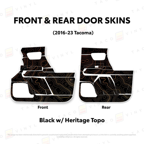 2016-23 Tacoma Door Skins - Xtrusion Overland
