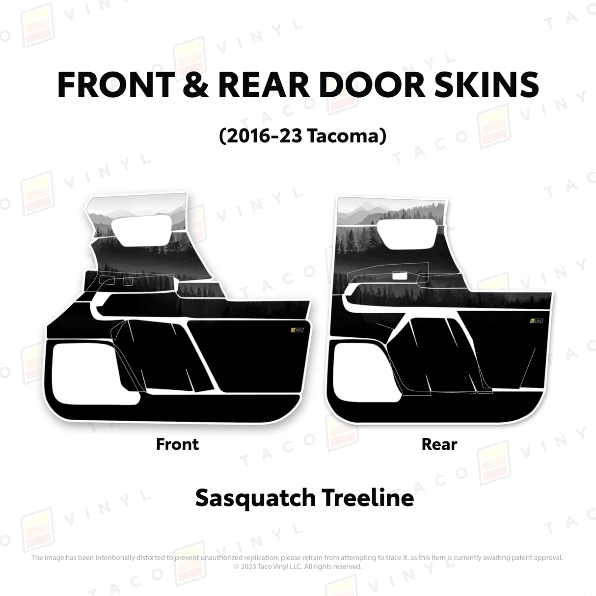 2016-23 Tacoma Door Skins - Xtrusion Overland