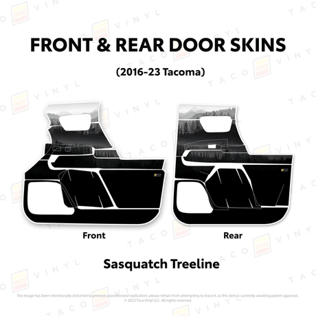 2016-23 Tacoma Door Skins - Xtrusion Overland