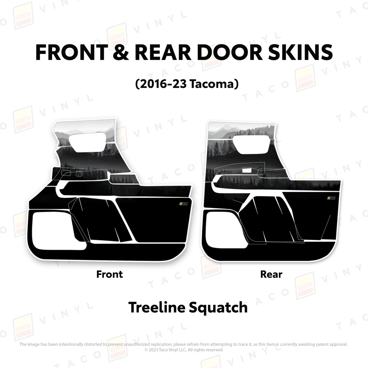 2016-23 Tacoma Door Skins - Xtrusion Overland