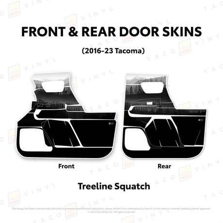 2016-23 Tacoma Door Skins - Xtrusion Overland