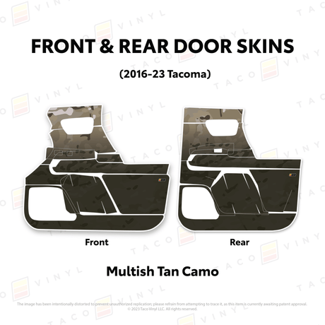 2016-23 Tacoma Door Skins - Xtrusion Overland