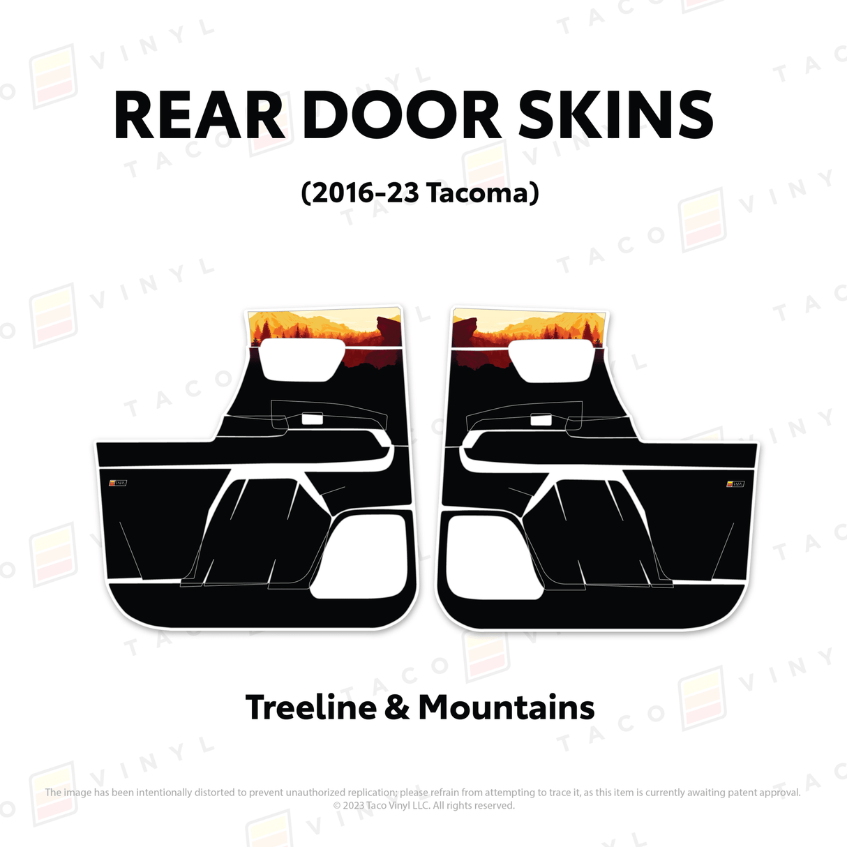 2016-23 Tacoma Door Skins - Xtrusion Overland