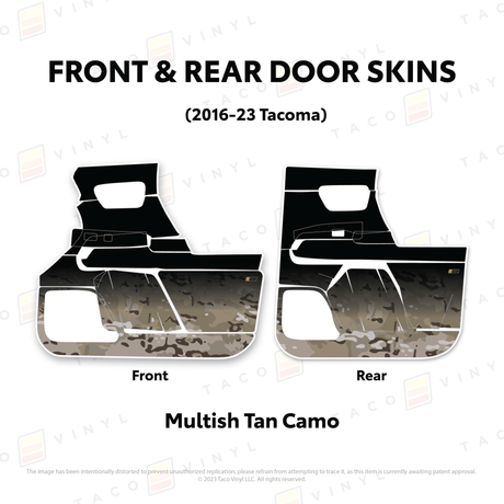 2016-23 Tacoma Door Skins - Xtrusion Overland