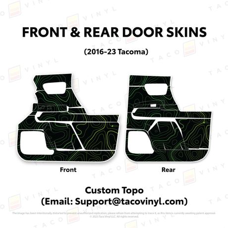 2016-23 Tacoma Door Skins - Xtrusion Overland