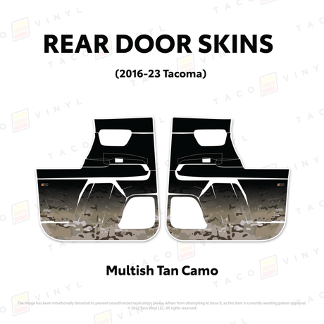 2016-23 Tacoma Door Skins - Xtrusion Overland