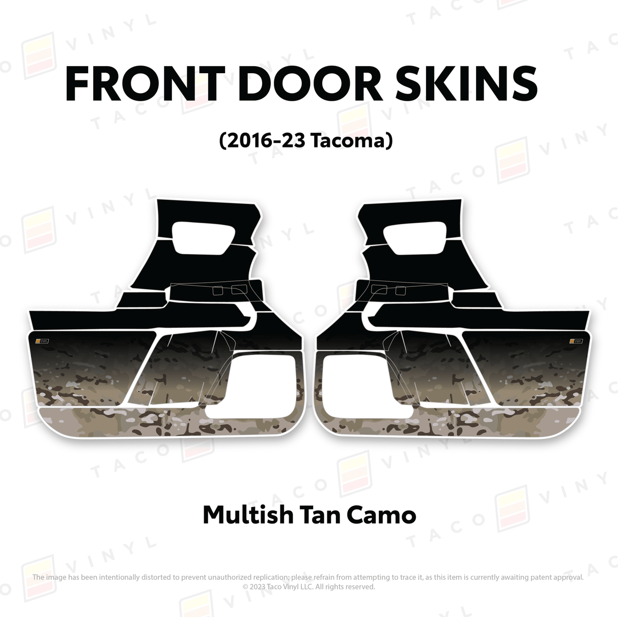 2016-23 Tacoma Door Skins - Xtrusion Overland