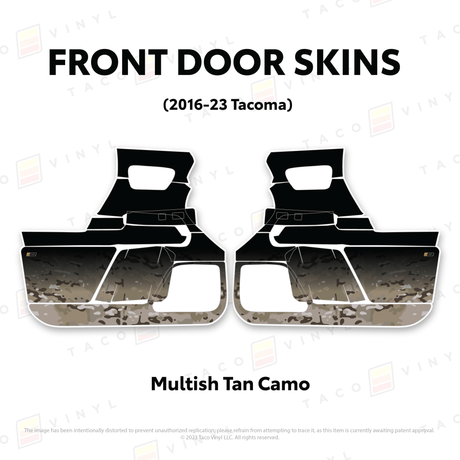 2016-23 Tacoma Door Skins - Xtrusion Overland