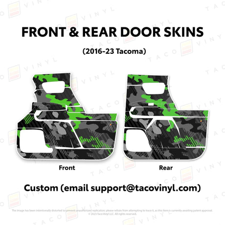 2016-23 Tacoma Door Skins - Xtrusion Overland