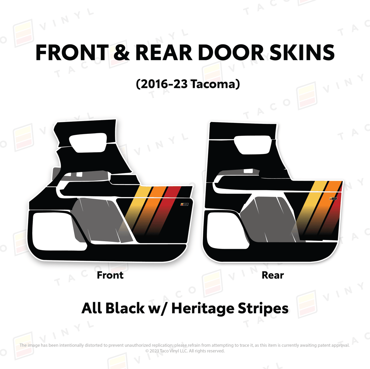 2016-23 Tacoma Door Skins - Xtrusion Overland