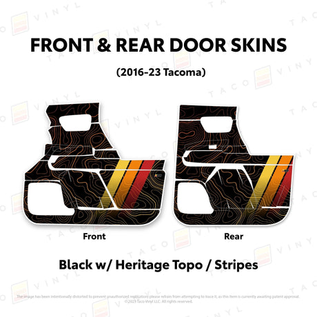 2016-23 Tacoma Door Skins - Xtrusion Overland