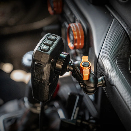 2018 - 2023 Jeep JL, Gladiator, and 4XE LINK™ Grab Bar Mount With Qi2.2/MagSafe Charging & Cooling Phone Holder | 2" Arm - Xtrusion Overland