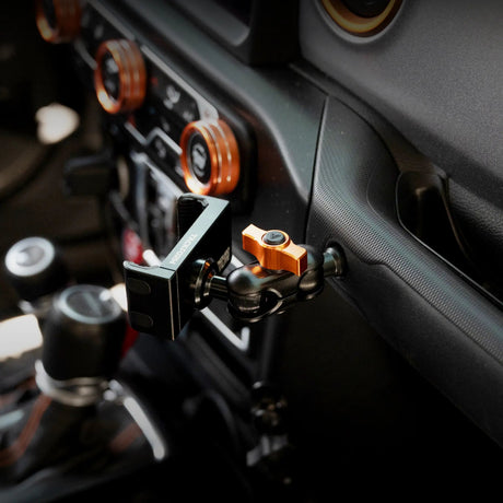2018 - 2023 Jeep JL, Gladiator, and 4XE LINK™ Grab Bar Mount With Qi2.2/MagSafe Charging & Cooling Phone Holder | 2" Arm - Xtrusion Overland