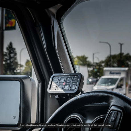 2018-2023 Jeep JL, Gladiator, and 4xe LINK™ Grab Handle Mount With Qi2.2/MagSafe Charging & Cooling Phone Holder | 3.5" Arm - Xtrusion Overland