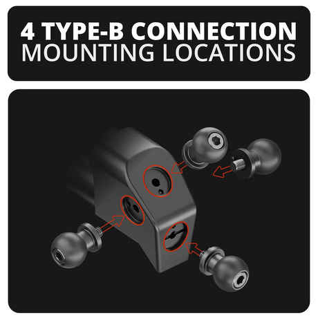 2018-2023 Jeep JL, Gladiator, and 4xe LINK™ Grab Handle Mount With Qi2.2/MagSafe Charging & Cooling Phone Holder | 3.5" Arm - Xtrusion Overland