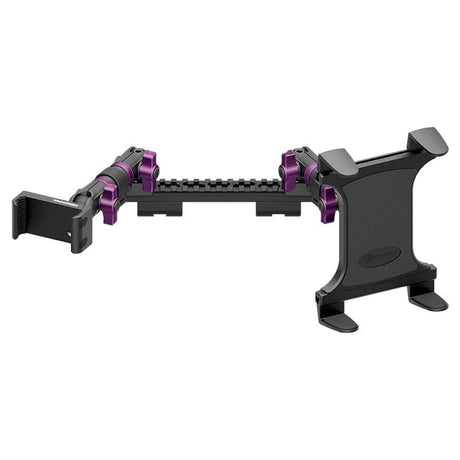 2019-2023 Ford Ranger (WITHOUT Switch Panel) Tackform Assault Track Picatinny Dash Bracket With 20LITE Phone Holder & Tablet Holder - Xtrusion Overland